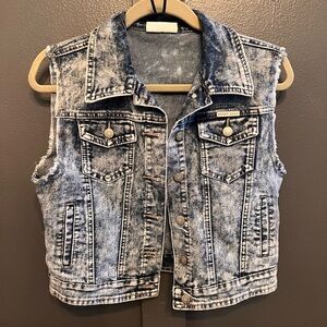 Cropped Jean Vest * STRETCHY!!!